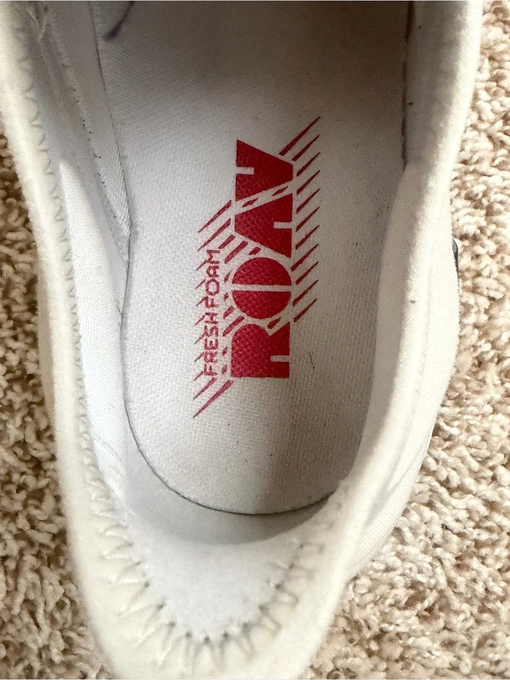 New Balance breathable white